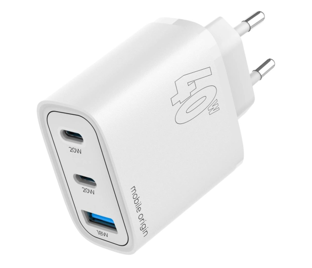 Mobile Origin GaN 40W Wall Charger MO13 1 USB-A + 2 USB-C FRL-GAN40W-MO13 - 1319536 - zdjęcie 3